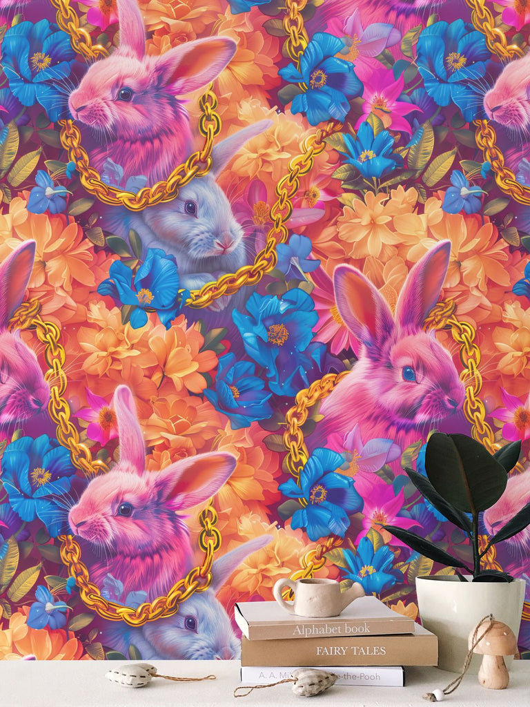 Hop into Whimsy: Transform Your Space with Rabbit Wallpaper 🐰✨