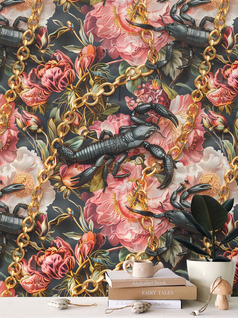 🦂Unleash the Power of Scorpio Energy in Your Space with Statement Wallpaper ♏🔥