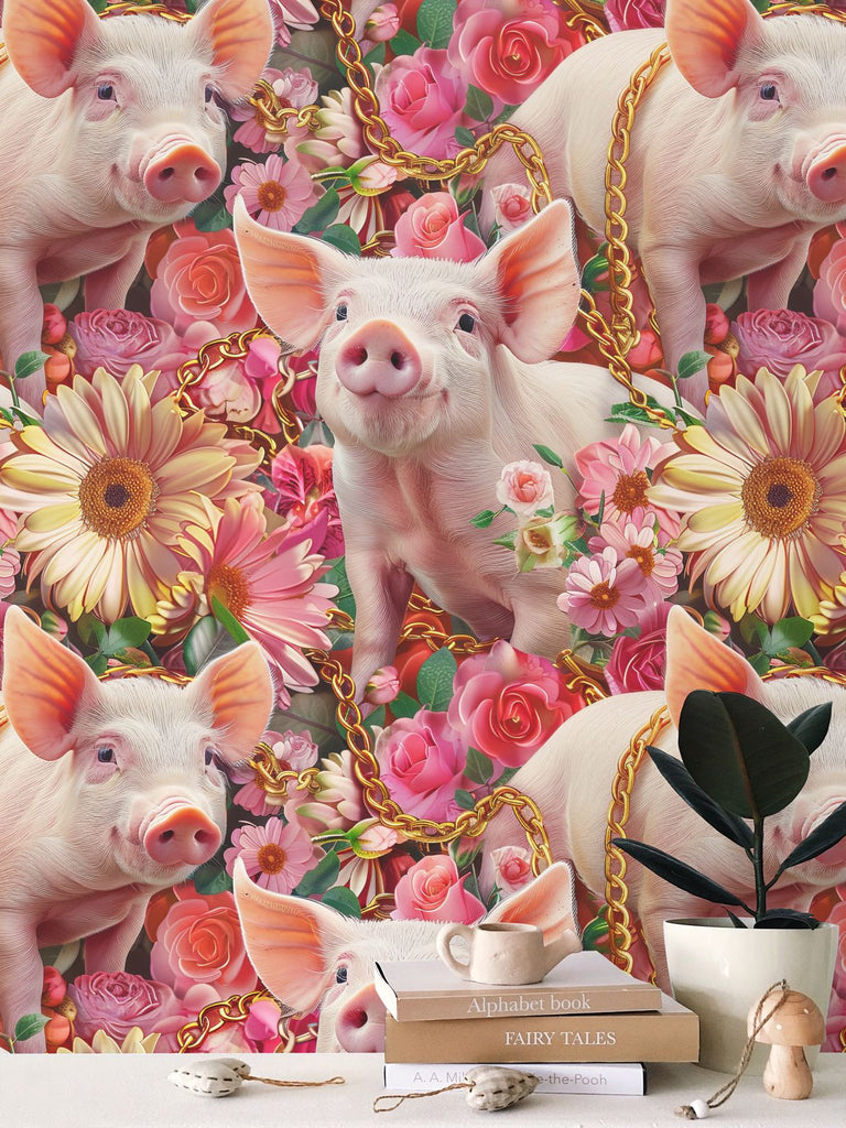 Oink Up the Cuteness: Transform Your Space with Piglet Wallpaper 🐷✨