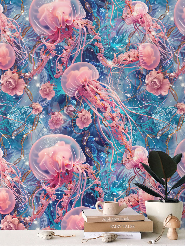 Glow Up Your Walls: The Mesmerizing Magic of Jellyfish Wallpaper 🌊✨